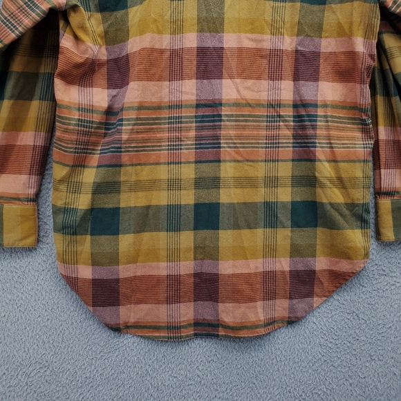 Madewell Flannel Sunday Shirt in Seconda Plaid Womens Size XS Pockets - Picture 9 of 12